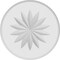 Ekena Millwork Standard Grayson Flower Rosette With Rounded Edge, 6"W x 6"H x 3/4"P ROSP060X060X075GRY11 - alternate 4